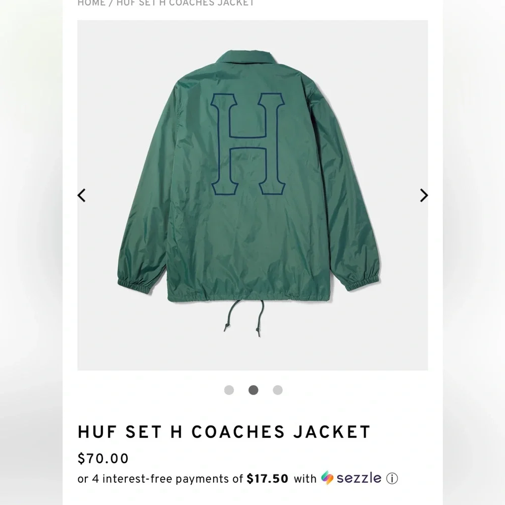 HUF coach jacket - Picture 2 of 6